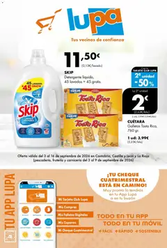 Vista previa del folleto de la tienda Lupa Supermercados válido desde el 03/09/2026 