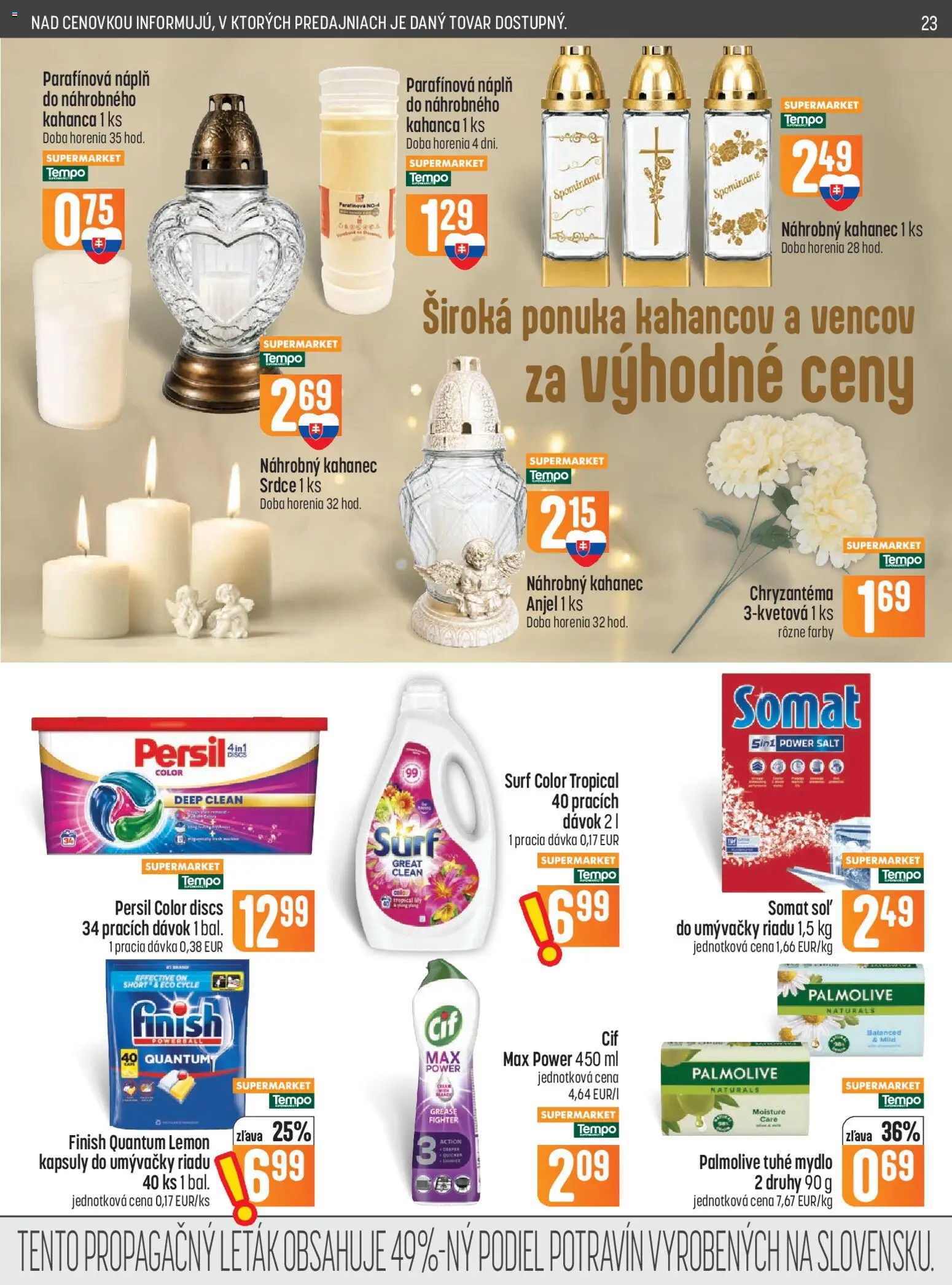 Náhľad COOP Jednota letáku platného od 01.10.2026 - Persil, Mydlo, Kapsuly do umývačky riadu