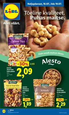 Lidl kliendilehe eelvaade alates 16.07.2026