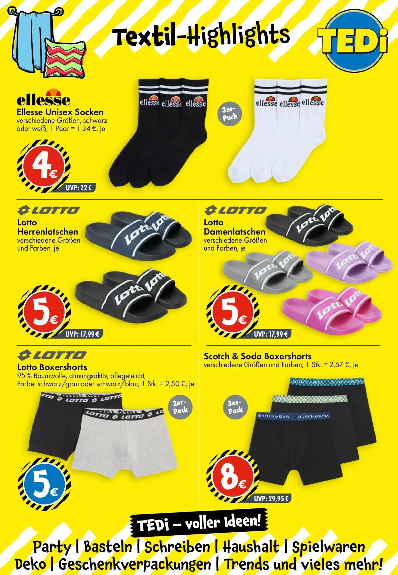 Vorschau von dem Prospekt des Geschäftes TEDi, gültig ab dem 30.10.2026 - Socken