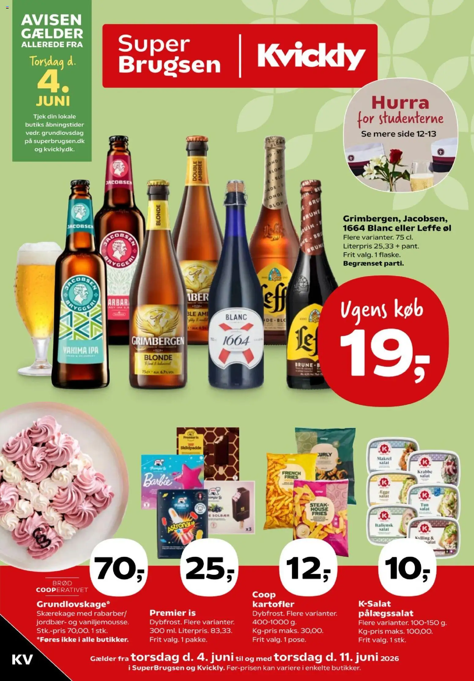 Eksempel på tilbudsavis Kvickly - Tilbudsavis uge 23 fra butik Kvickly gyldig fra 04/06/2026