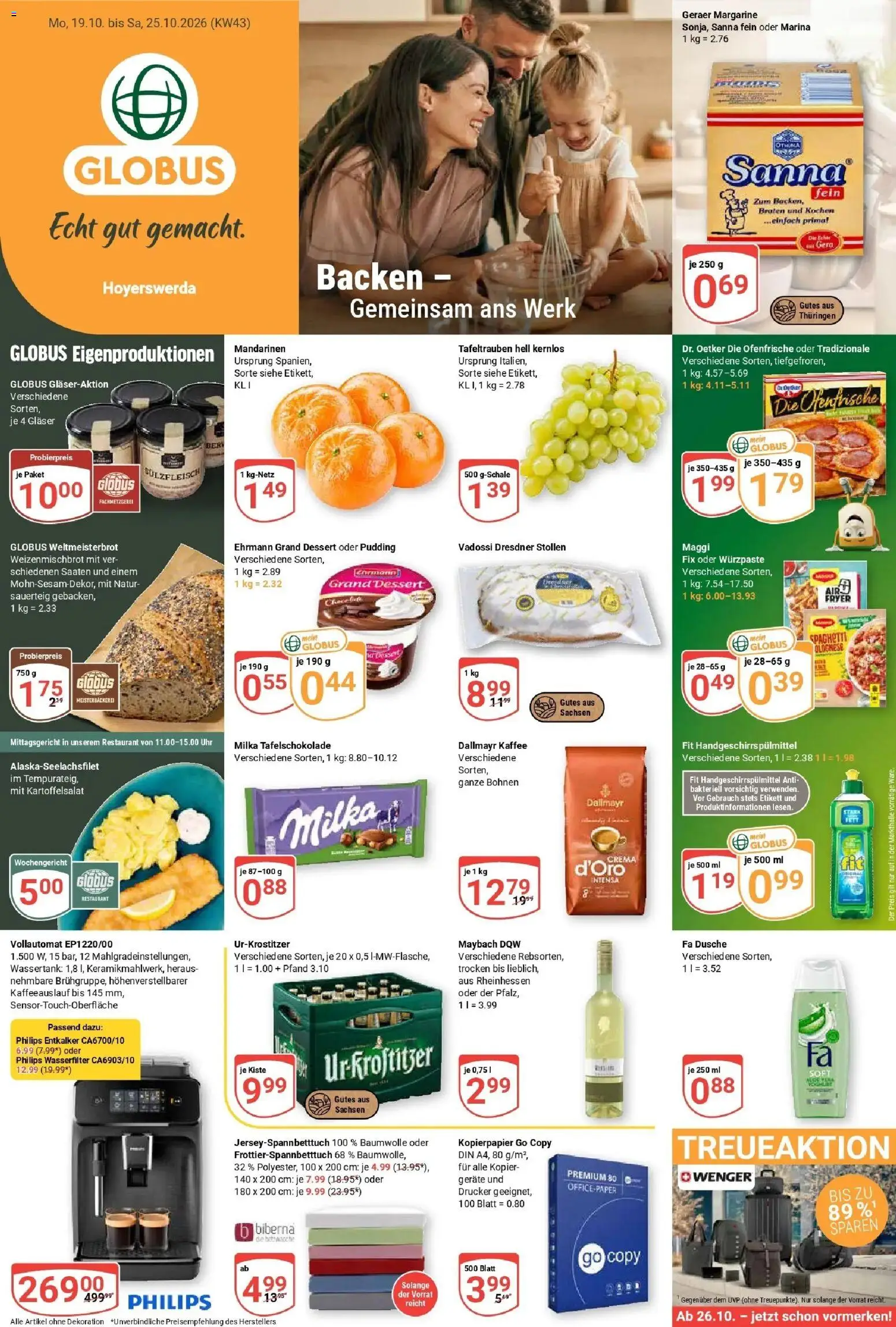 Vorschau von dem Prospekt des Geschäftes Globus, gültig ab dem 19.10.2026