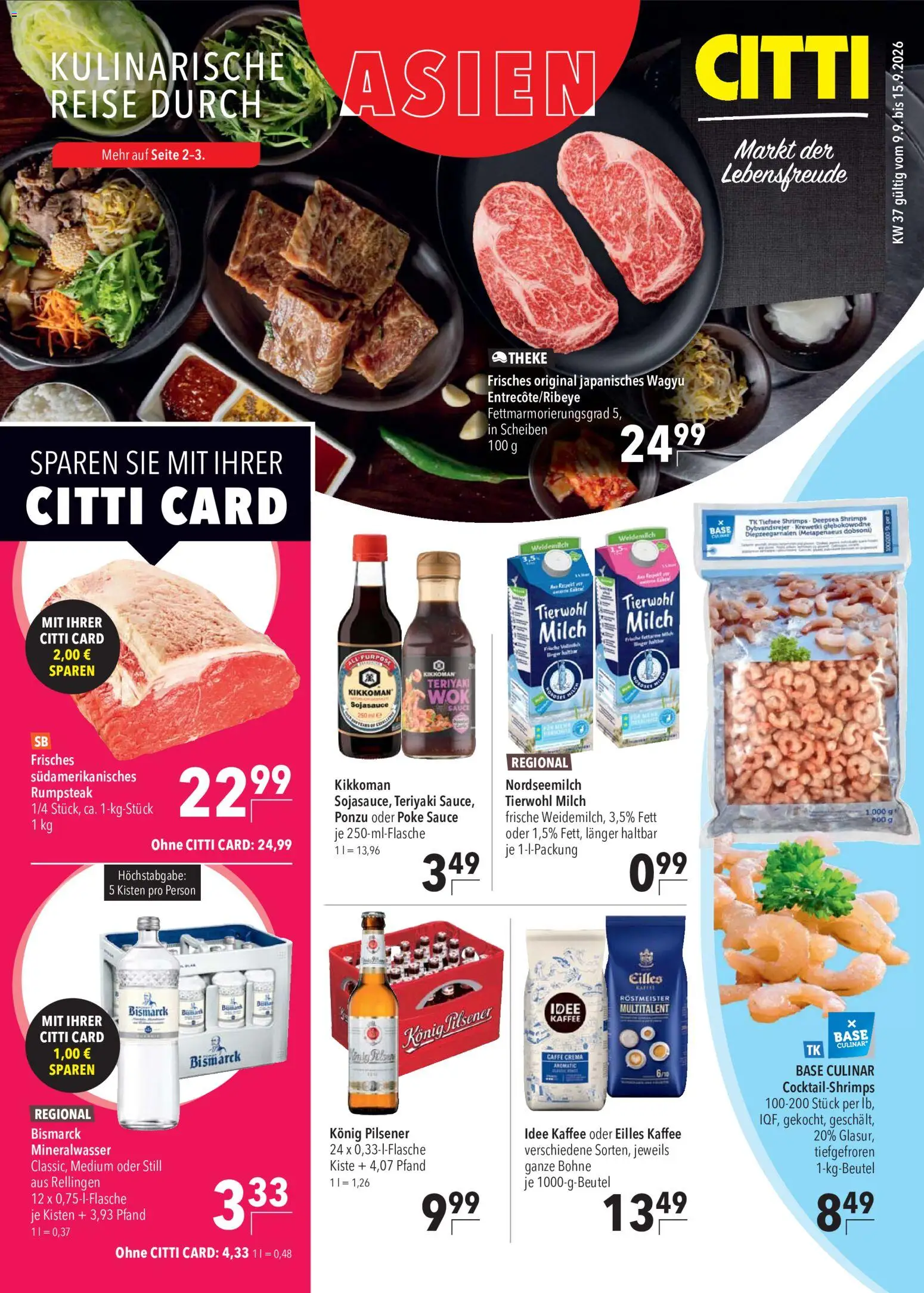 Vorschau von dem Prospekt des Geschäftes CITTI Markt, gültig ab dem 09.09.2026