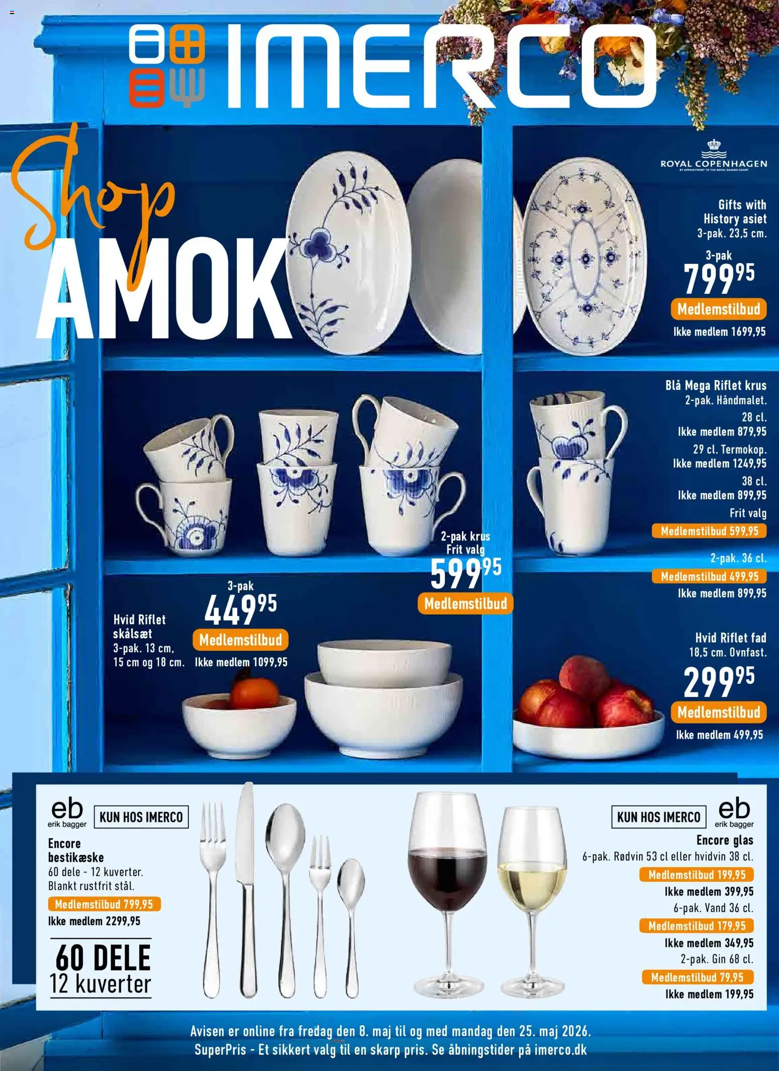 Eksempel på tilbudsavis Imerco - Uge 20 Shop Amok fra butik Imerco gyldig fra 08/05/2026