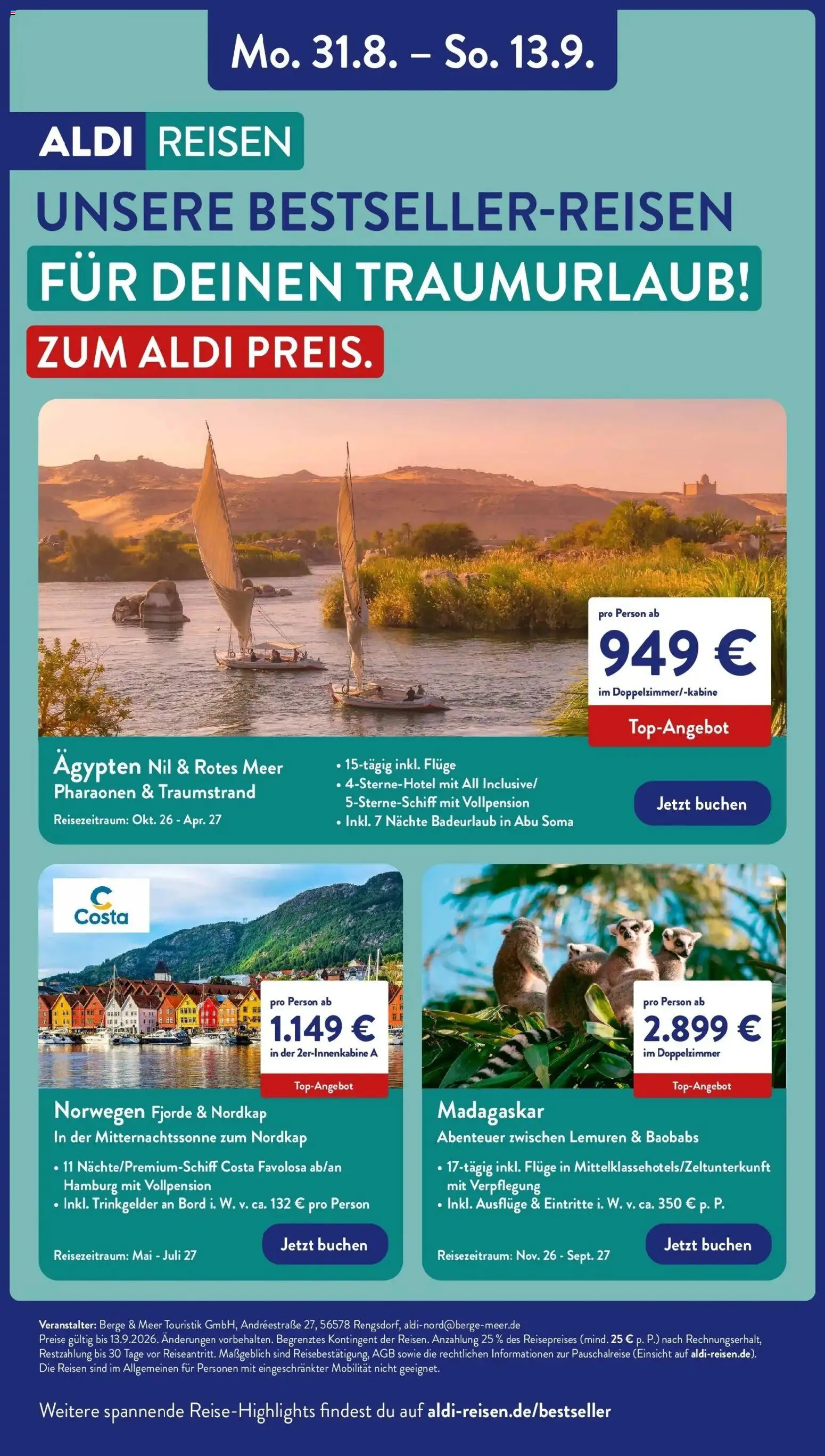 Vorschau von dem Prospekt des Geschäftes Aldi, gültig ab dem 07.09.2026