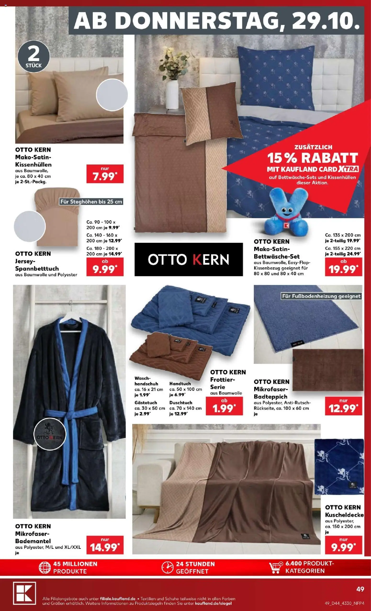 Vorschau von dem Prospekt des Geschäftes Kaufland, gültig ab dem 26.10.2026 - Bademantel