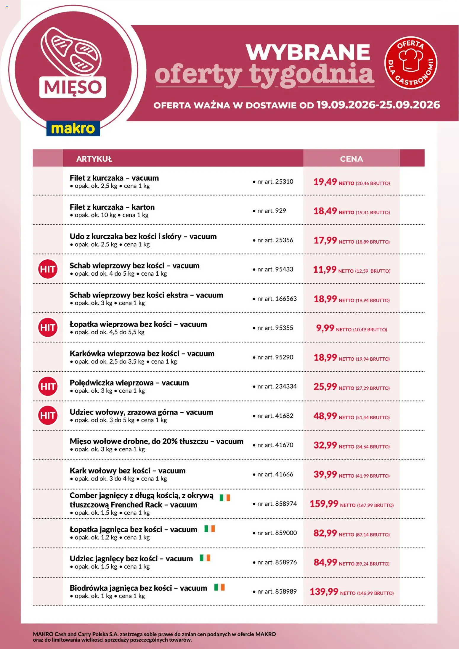Pogląd gazetki "Makro gazetka - Wybrane oferty tygodnia" ze sklepu Makro ważnej od 19.09.2026