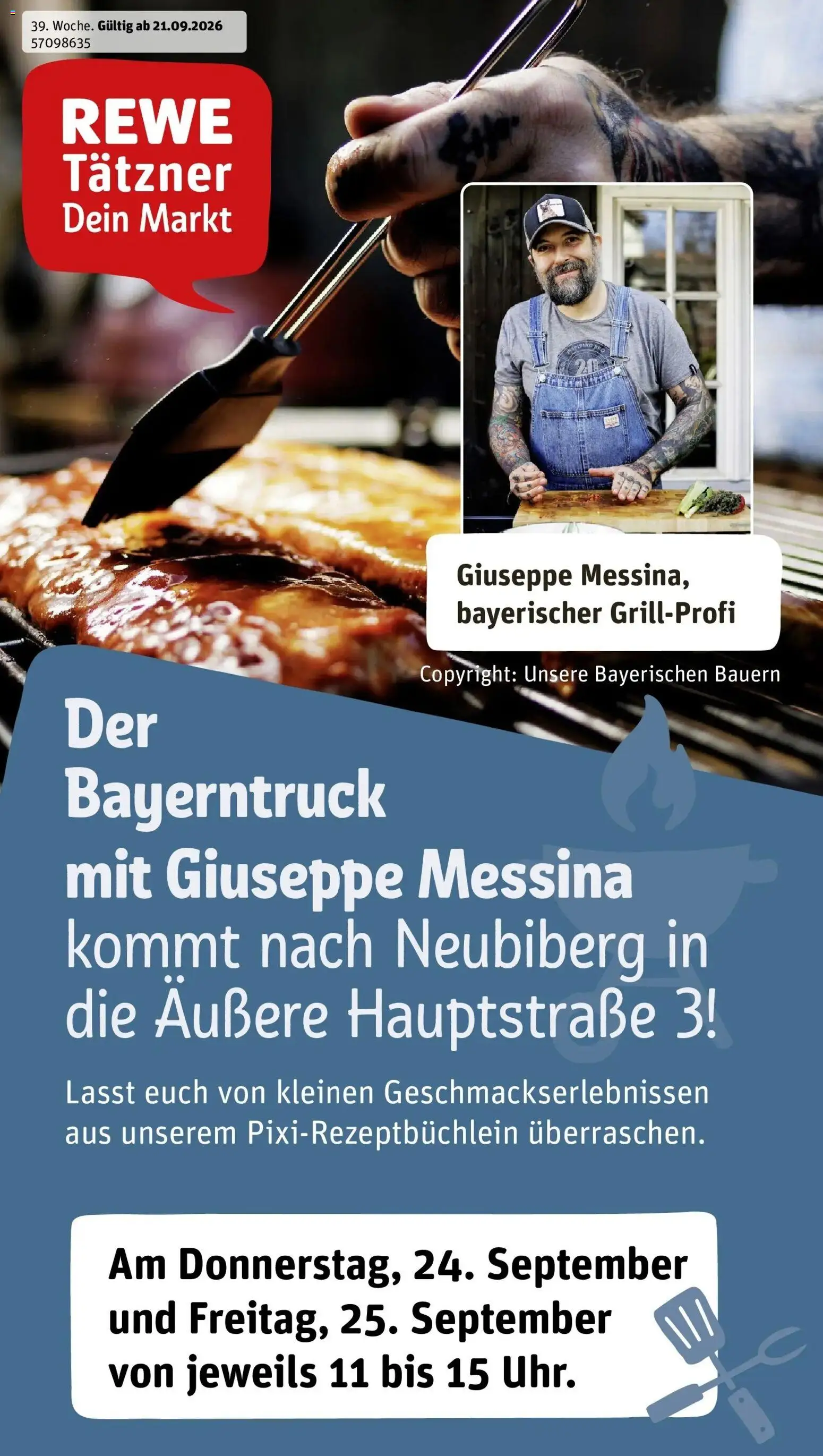 Vorschau von dem Prospekt des Geschäftes Rewe, gültig ab dem 21.09.2026