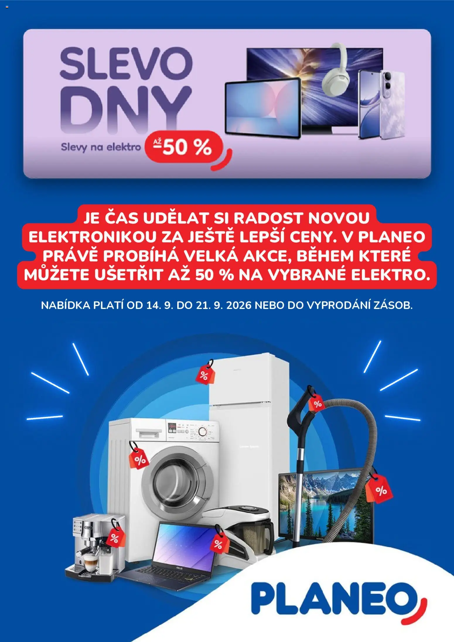Náhled nabídky: Planeo Elektro Planeo Elektro leták platný od 14.09.2026
