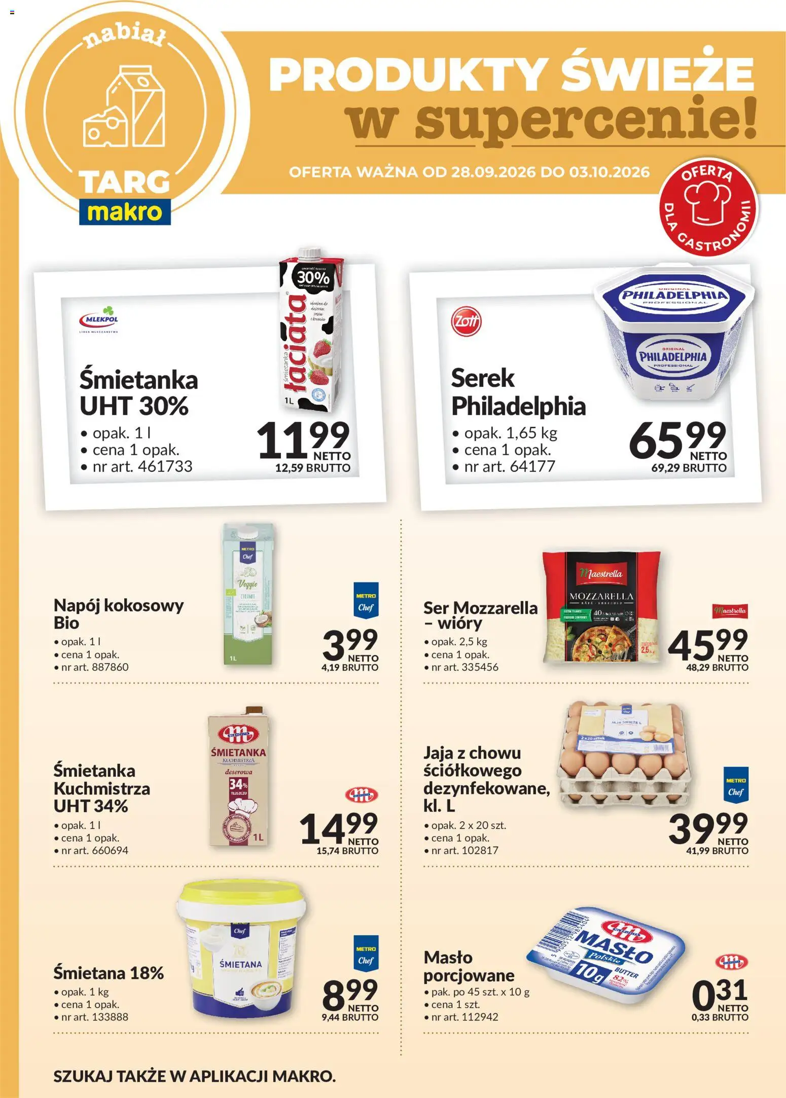 Pogląd gazetki "Makro gazetka - Oferta świeża w super cenach" ze sklepu Makro ważnej od 28.09.2026