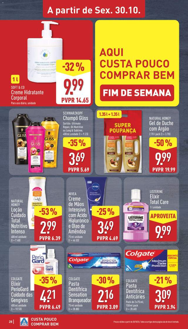 Novo folheto Aldi a partir de 26/10