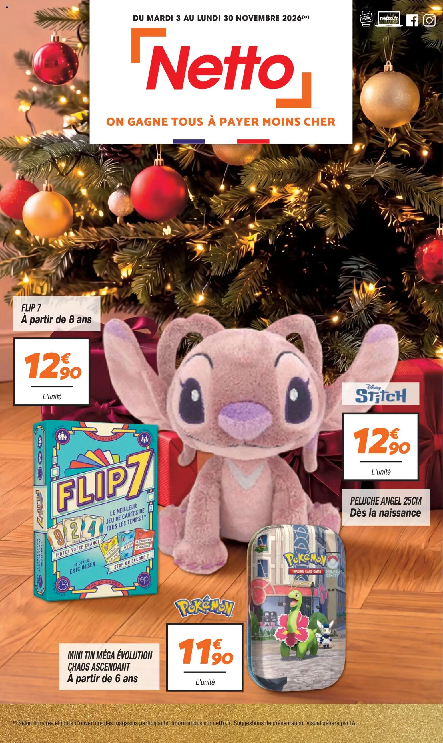 Prévisualisation de Netto - Jouets noël du magasin Netto formulaire valide 03/11/2026 - Thé, Peluche
