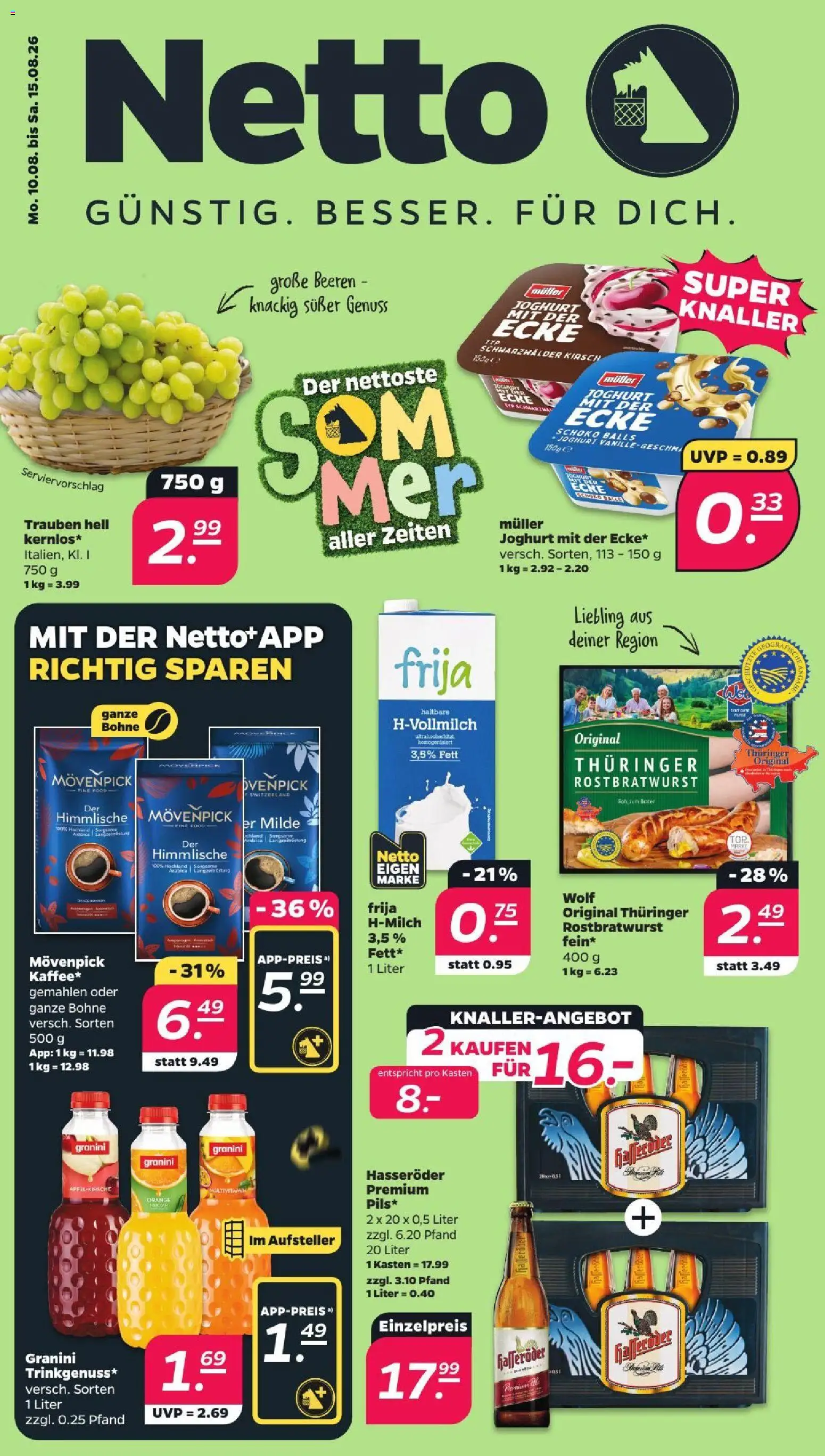 Vorschau von dem Prospekt des Geschäftes Netto, gültig ab dem 10.08.2026
