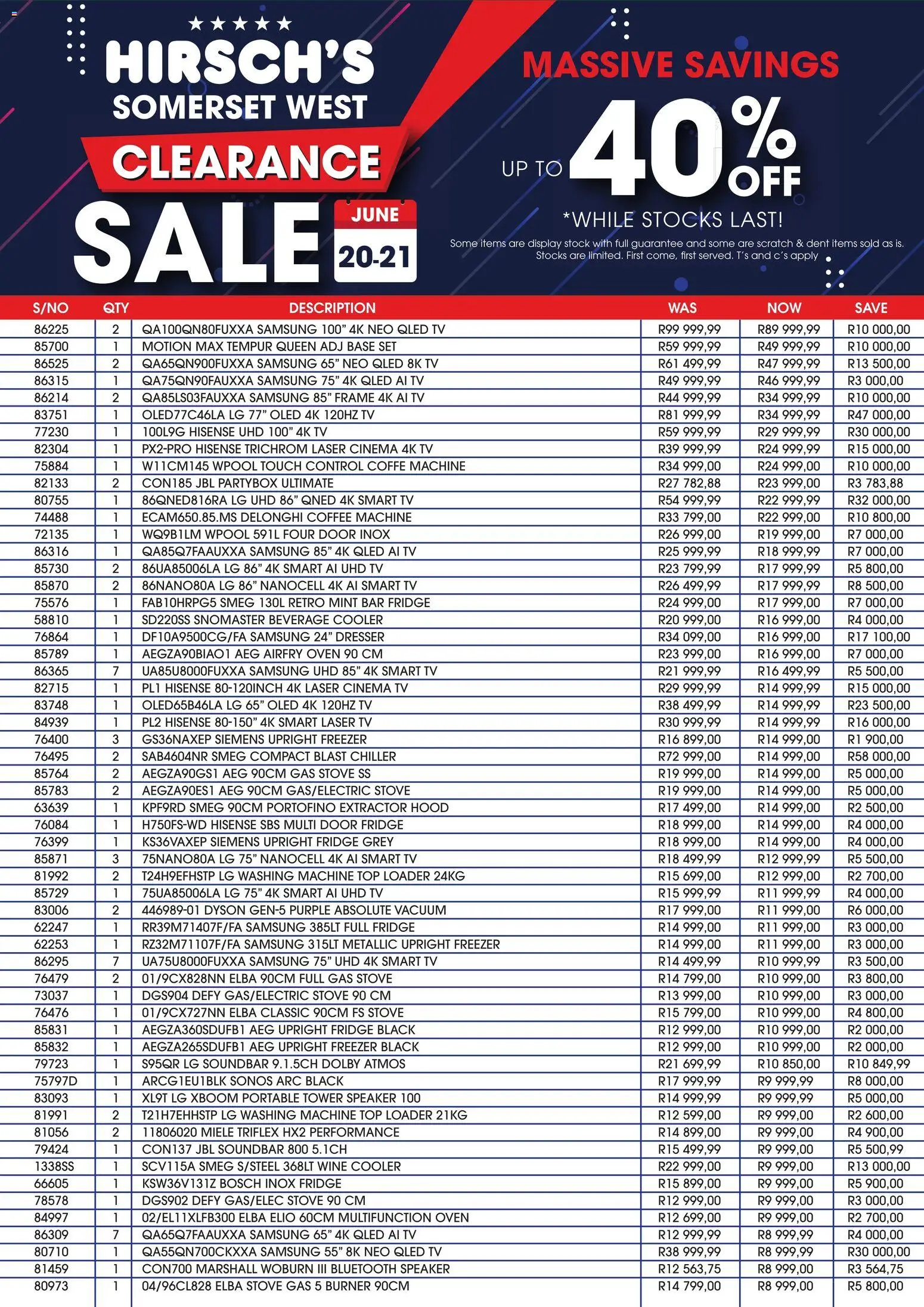 Preview of Hirsch's flyer valid from 20/06/2026