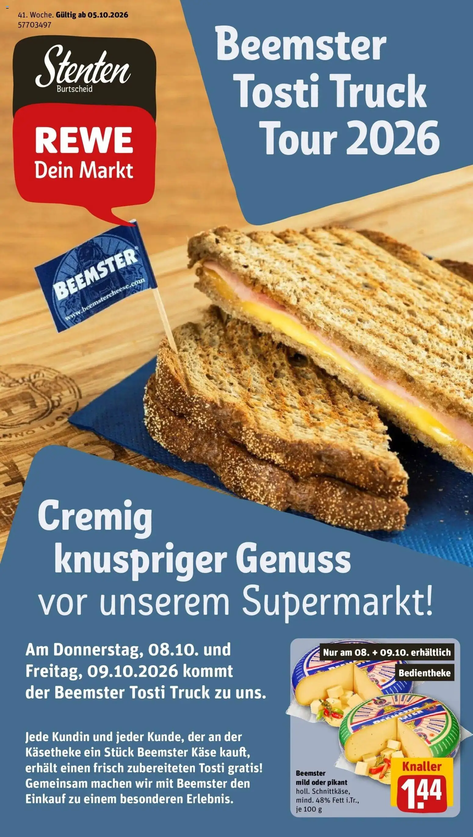 Vorschau von dem Prospekt des Geschäftes Rewe, gültig ab dem 05.10.2026