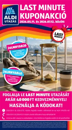 Aldi - Aldi Utazás katalógus megtekintése, amely érvényes 2026.05.21.-től