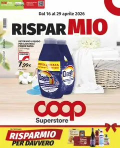 Anteprima dell'opuscolo COOP volantino Superstore Busto Arsizio dal negozio COOP valido da 16/04/2026