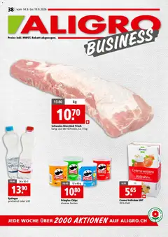 Vorschau des Merkblatts Aligro aktionen Business Schlieren, Gossau SG, Frauenfeld, Rapperswil-Jona, Sargans, Bern vom Shop Aligro gültig von 14.09.2026 bis 19.09.2026