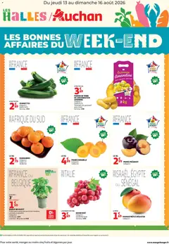 Prévisualisation de Auchan Les bons plans du week end dans votre hyper du magasin Auchan formulaire valide 13/08/2026
