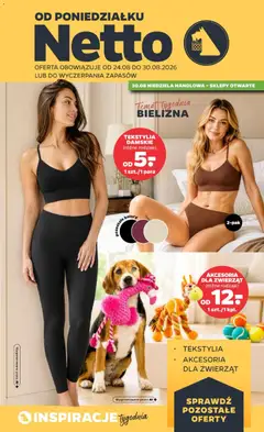 Pogląd gazetki "Netto gazetka od poniedziałku NonFood" ze sklepu Netto ważnej od 24.08.2026