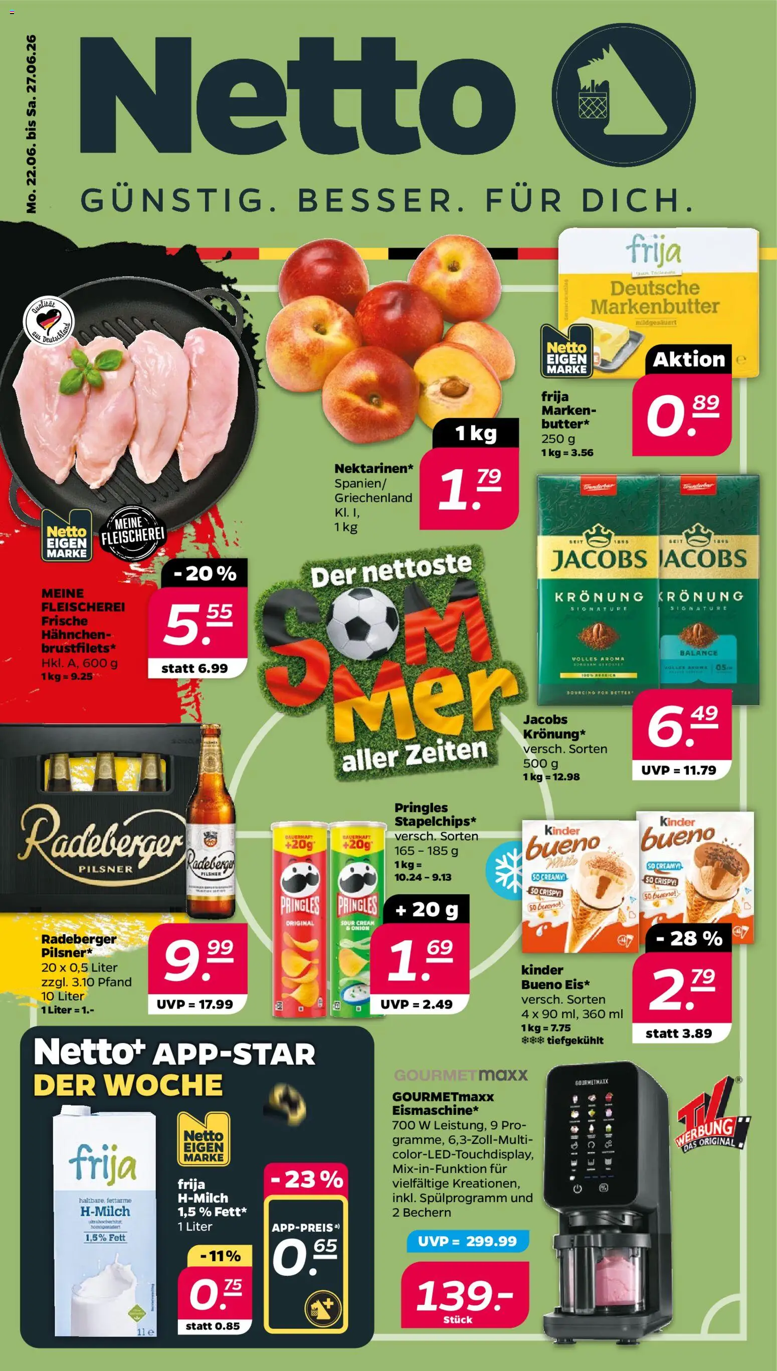 Vorschau von dem Prospekt des Geschäftes Netto, gültig ab dem 22.06.2026