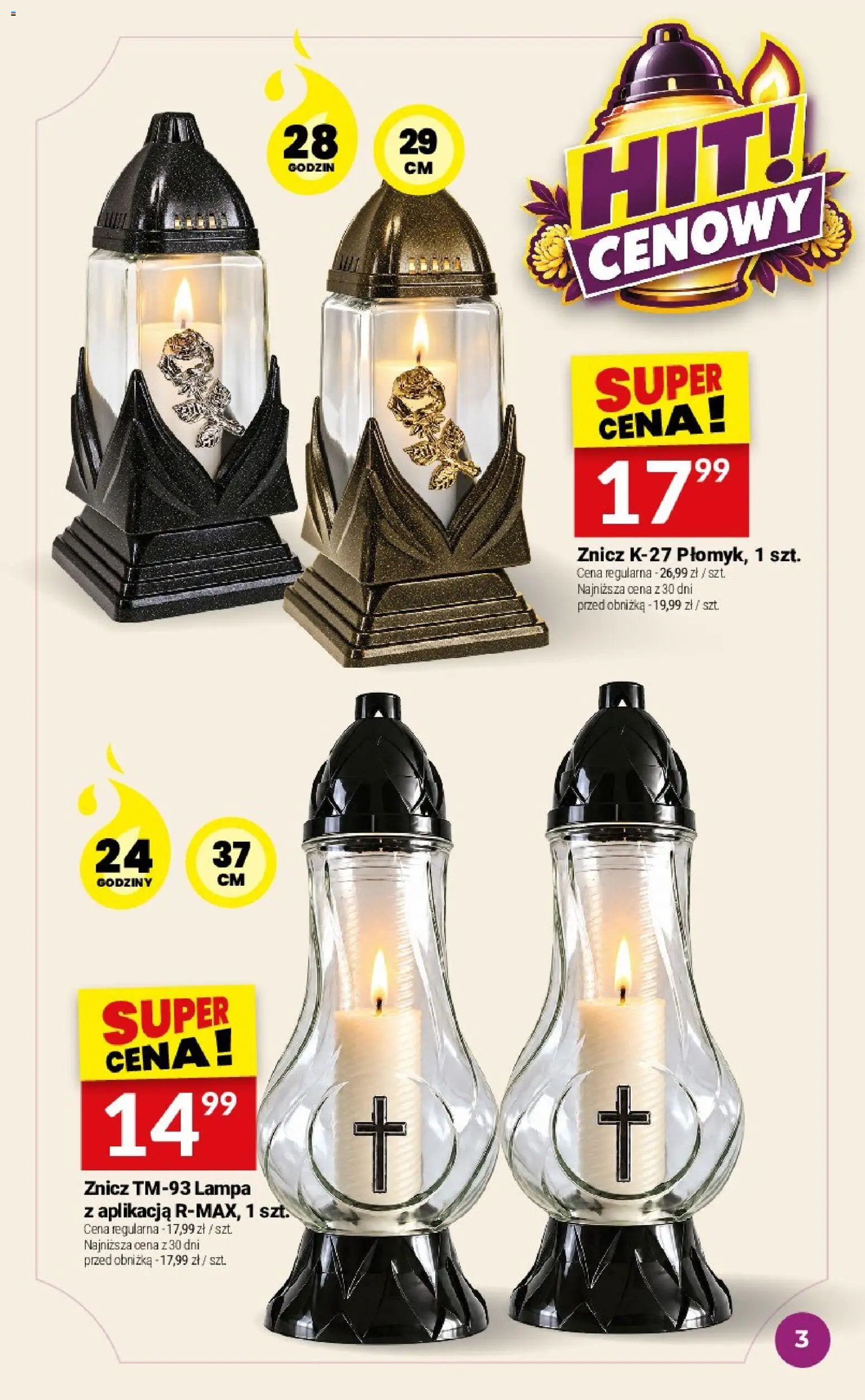 Pogląd gazetki "Twój Market gazetka - Katalog zniczy" ze sklepu Twój Market ważnej od 30.09.2026 - Lampa
