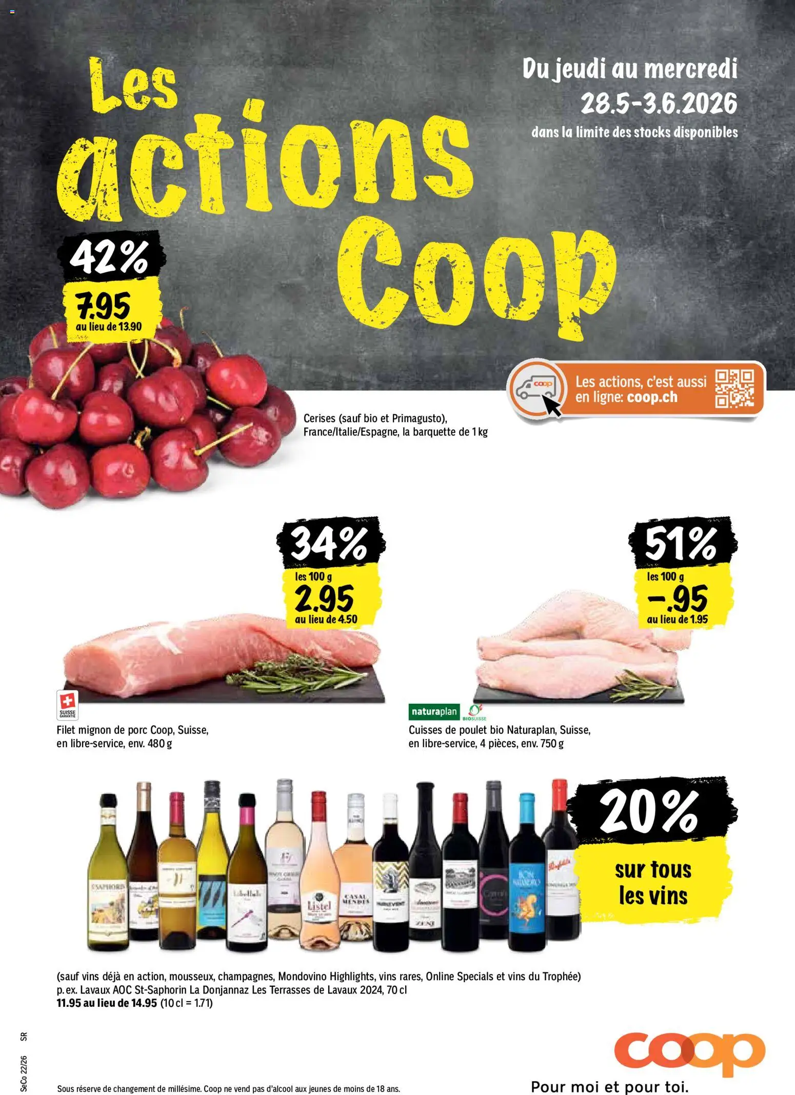 Vorschau des Merkblatts Coop aktionen FR vom Shop Coop gültig von 28.05.2026 bis 03.06.2026