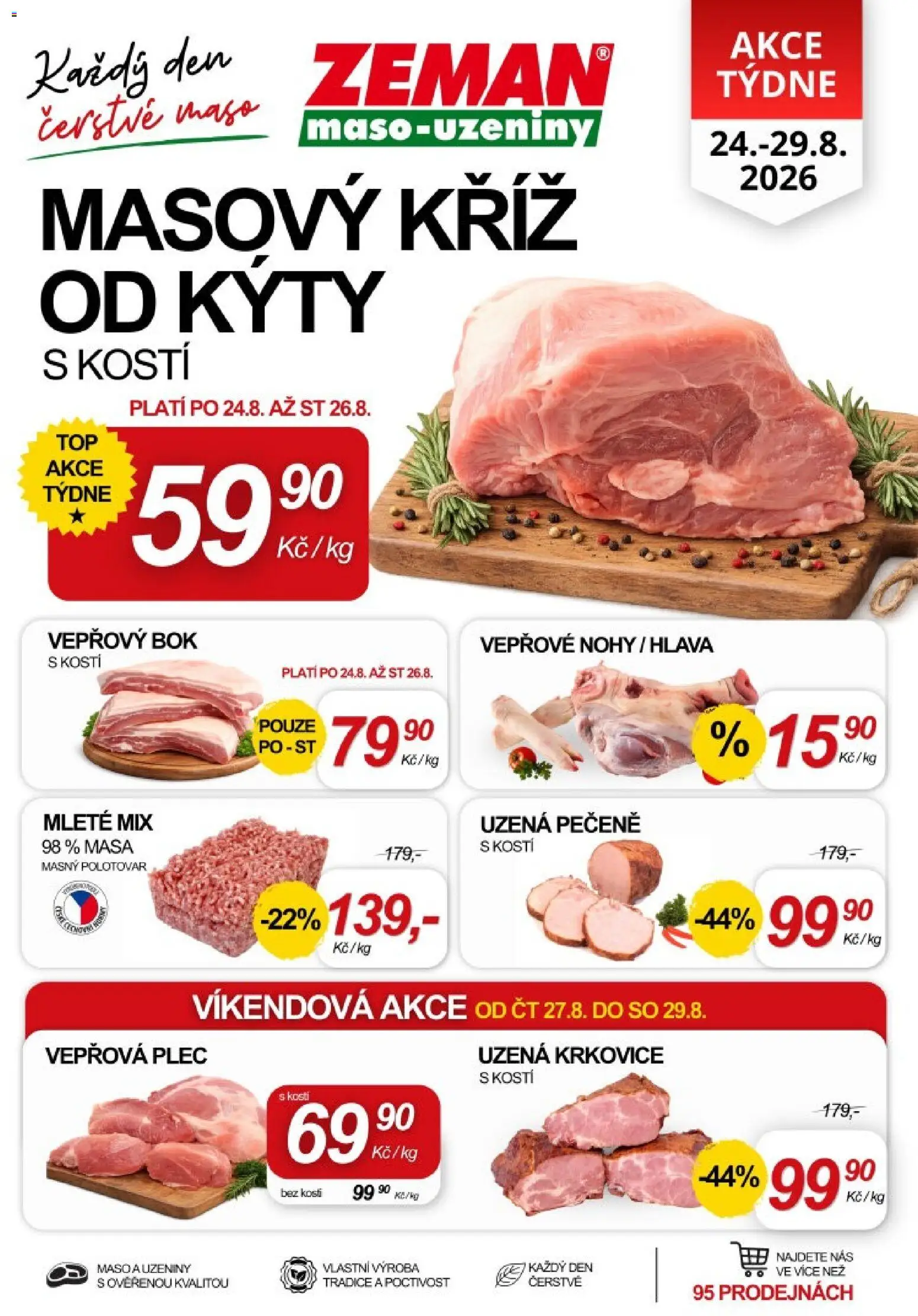 Náhled nabídky: Prodejny Zeman Prodejny Zeman leták platný od 24.08.2026