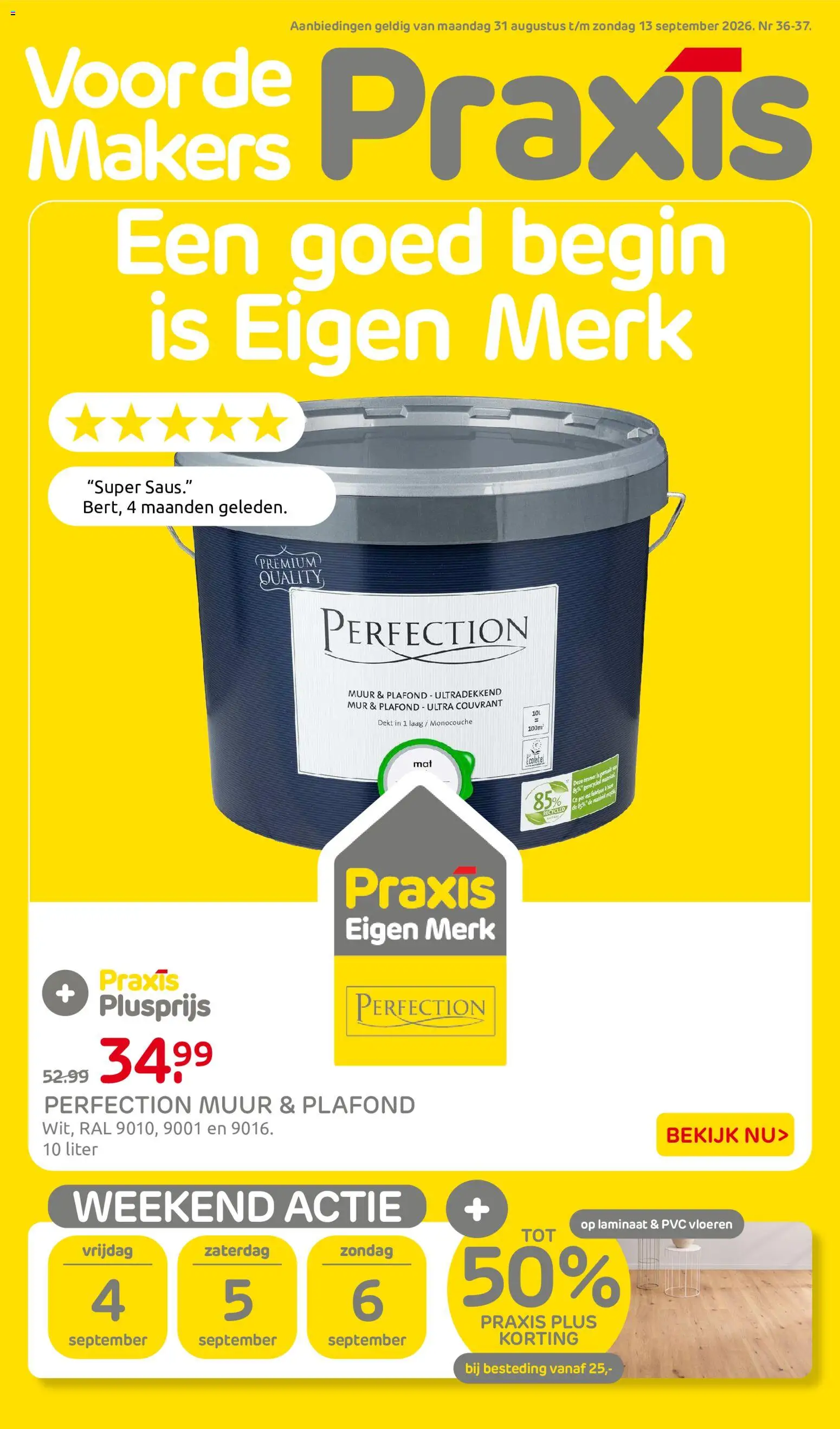 Voorbeeld van Praxis folder van winkel Praxis geldig vanaf 31-08-2026