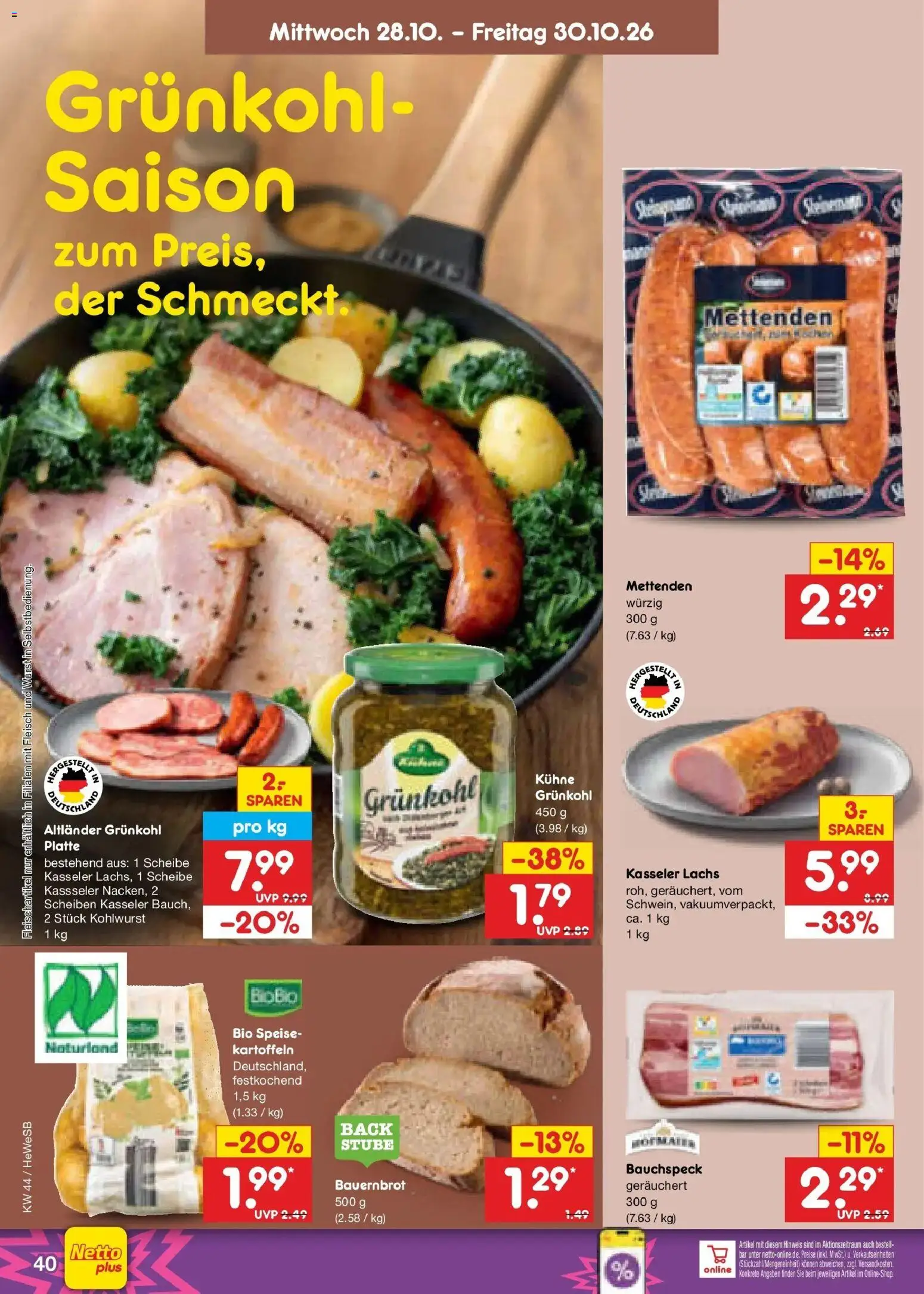 Vorschau von dem Prospekt des Geschäftes Netto Marken-Discount, gültig ab dem 26.10.2026