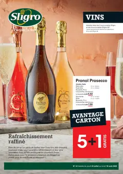 Voorbeeld van Sligro Publicité Vins van winkel Sligro geldig vanaf 23/07/2026