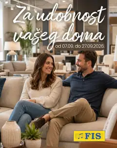 Pregled letka FIS Za udobnost vašeg doma trgovine FIS vrijedi od 07.09.2026