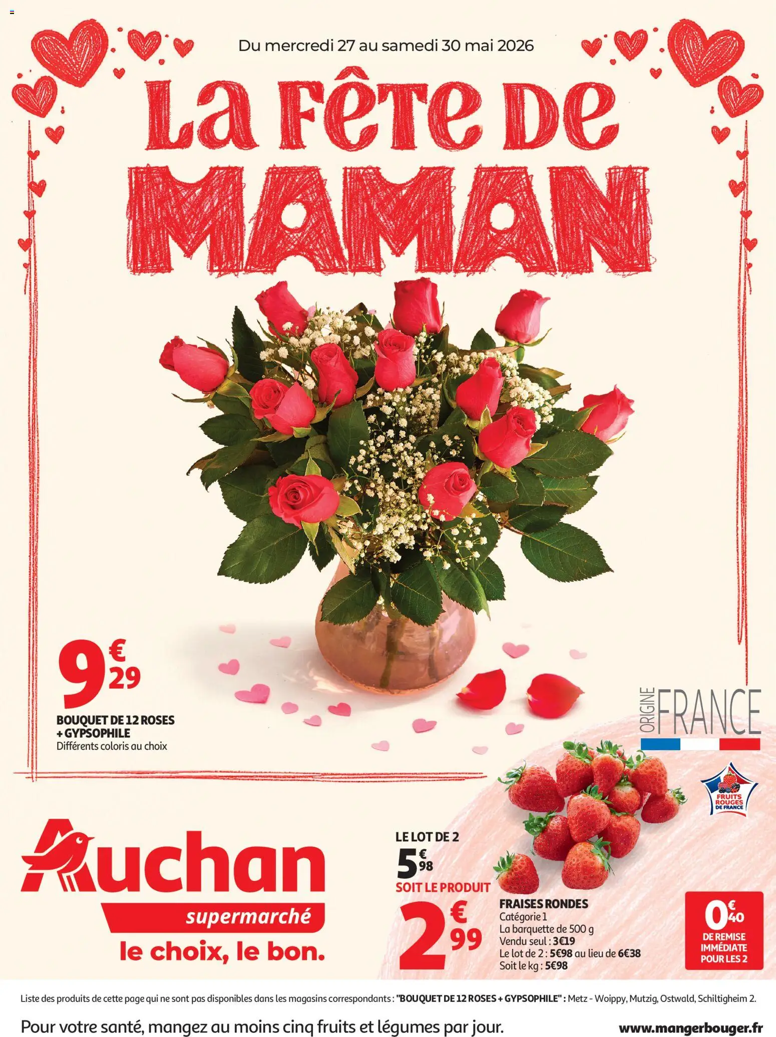 Voorbeeld van Auchan Promos XXL halles supers van winkel Auchan geldig vanaf 27/05/2026
