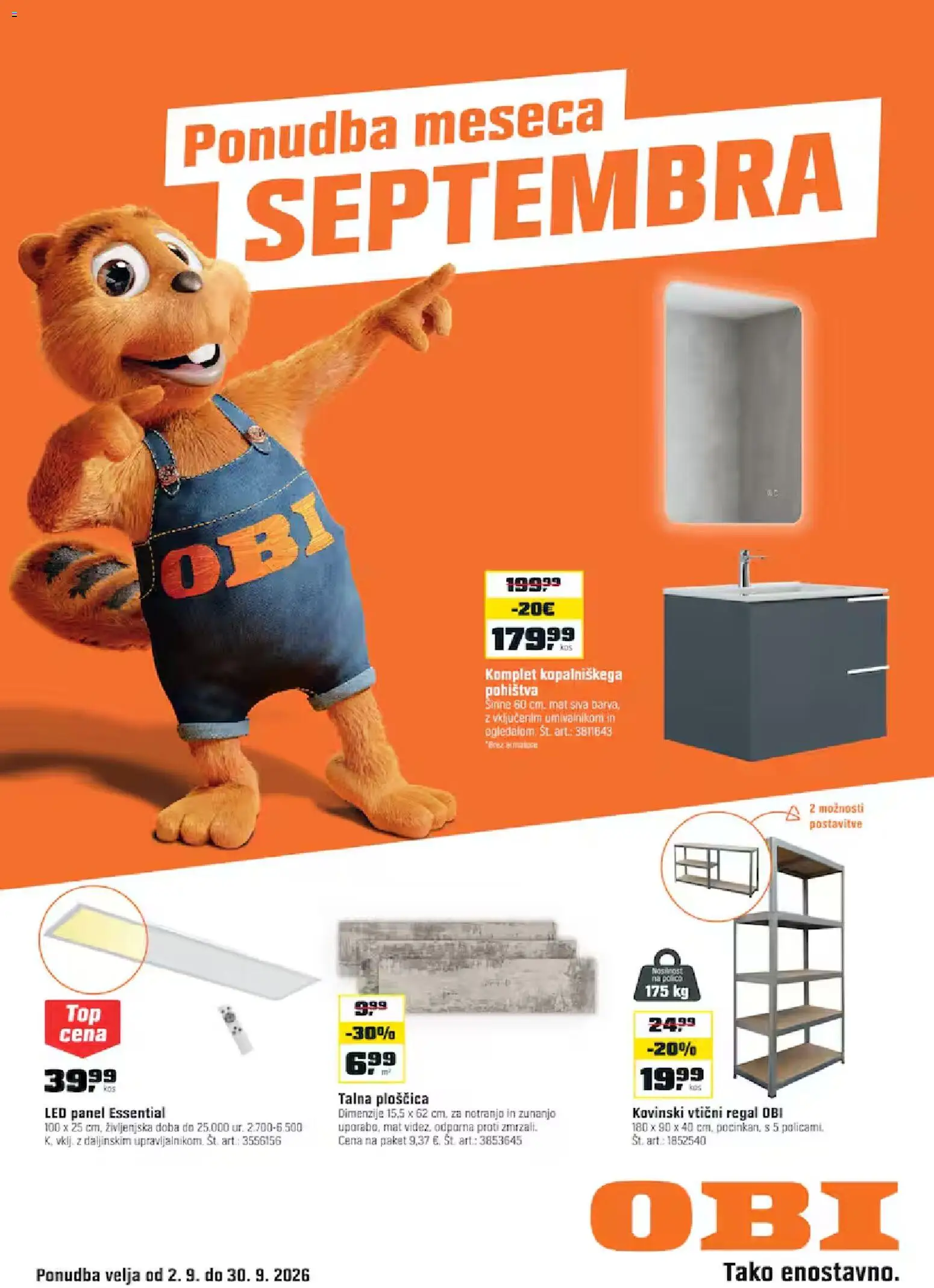 Predogled kataloga iz trgovine OBI veljaven od 02.09.2026