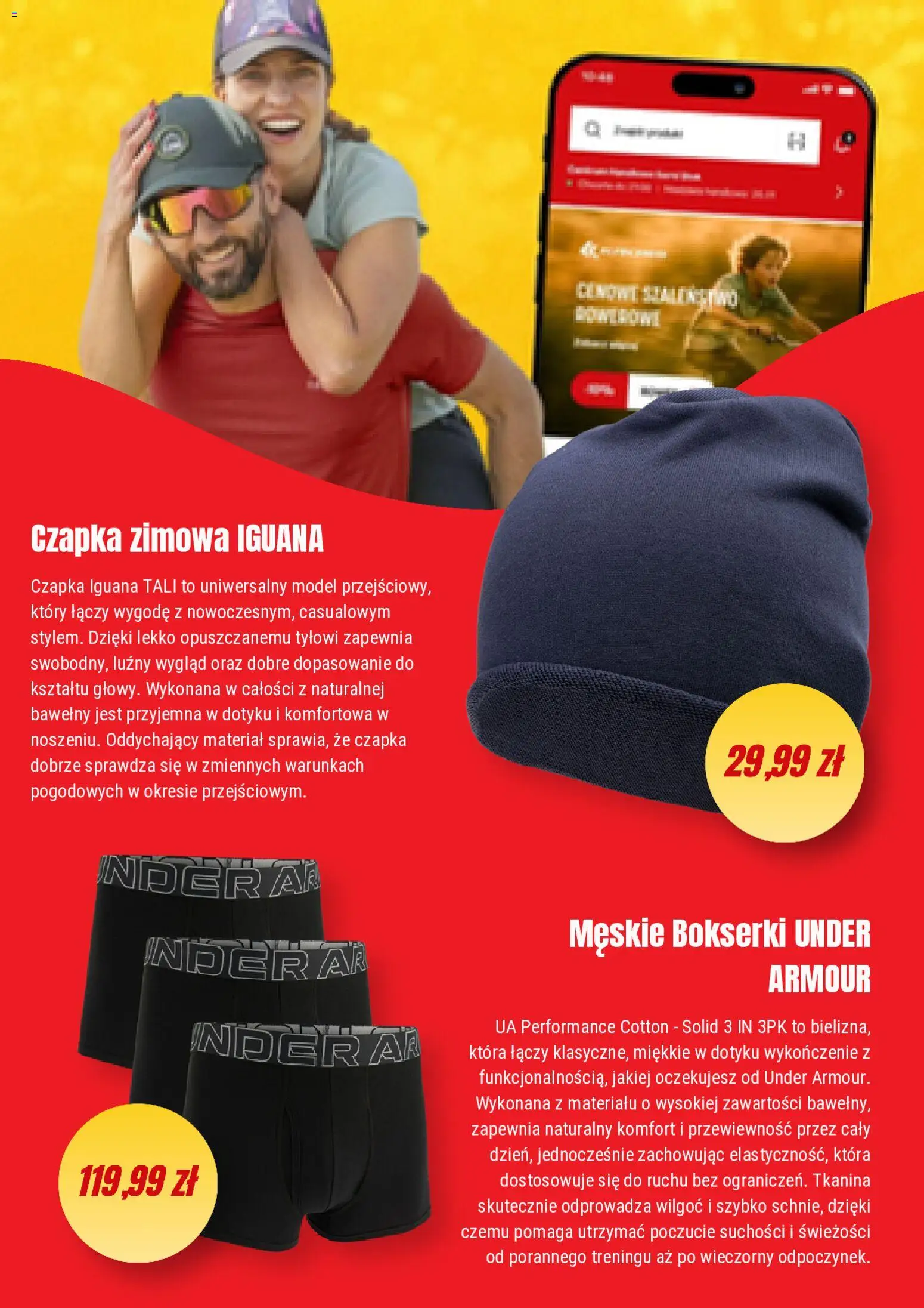 Pogląd gazetki "Martes sport promocje" ze sklepu Martes sport ważnej od 21.09.2026 - Czapka, Bokserki