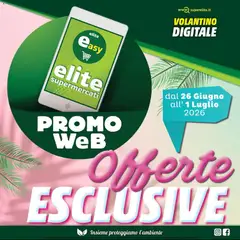 Anteprima dell'opuscolo Elite Supermercati volantino Promo Web dal negozio Elite Supermercati valido da 26/06/2026
