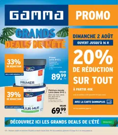 Voorbeeld van GAMMA Publicité van winkel GAMMA geldig vanaf 29/07/2026