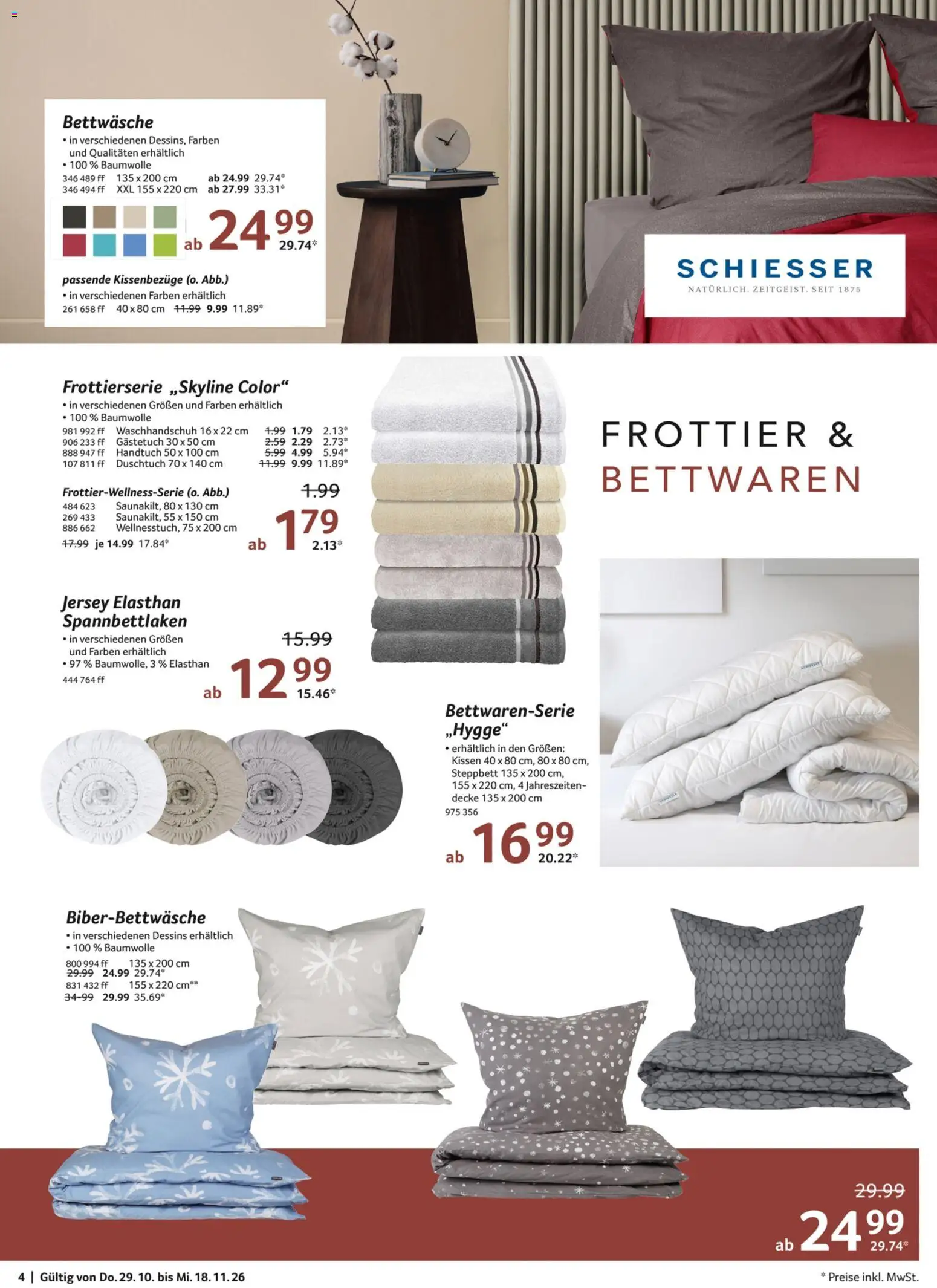Vorschau von dem Prospekt des Geschäftes Selgros, gültig ab dem 29.10.2026 - Bettwäsche, Kissen, Decke