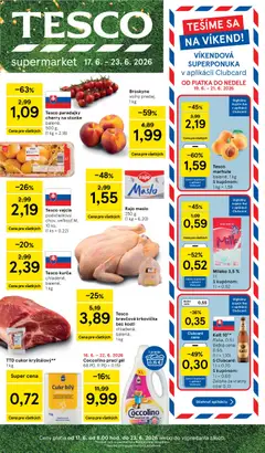 Náhľad Tesco letáku platného od 17.06.2026