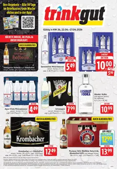 Vorschau von dem Prospekt des Geschäftes Trinkgut, gültig ab dem 21.06.2026