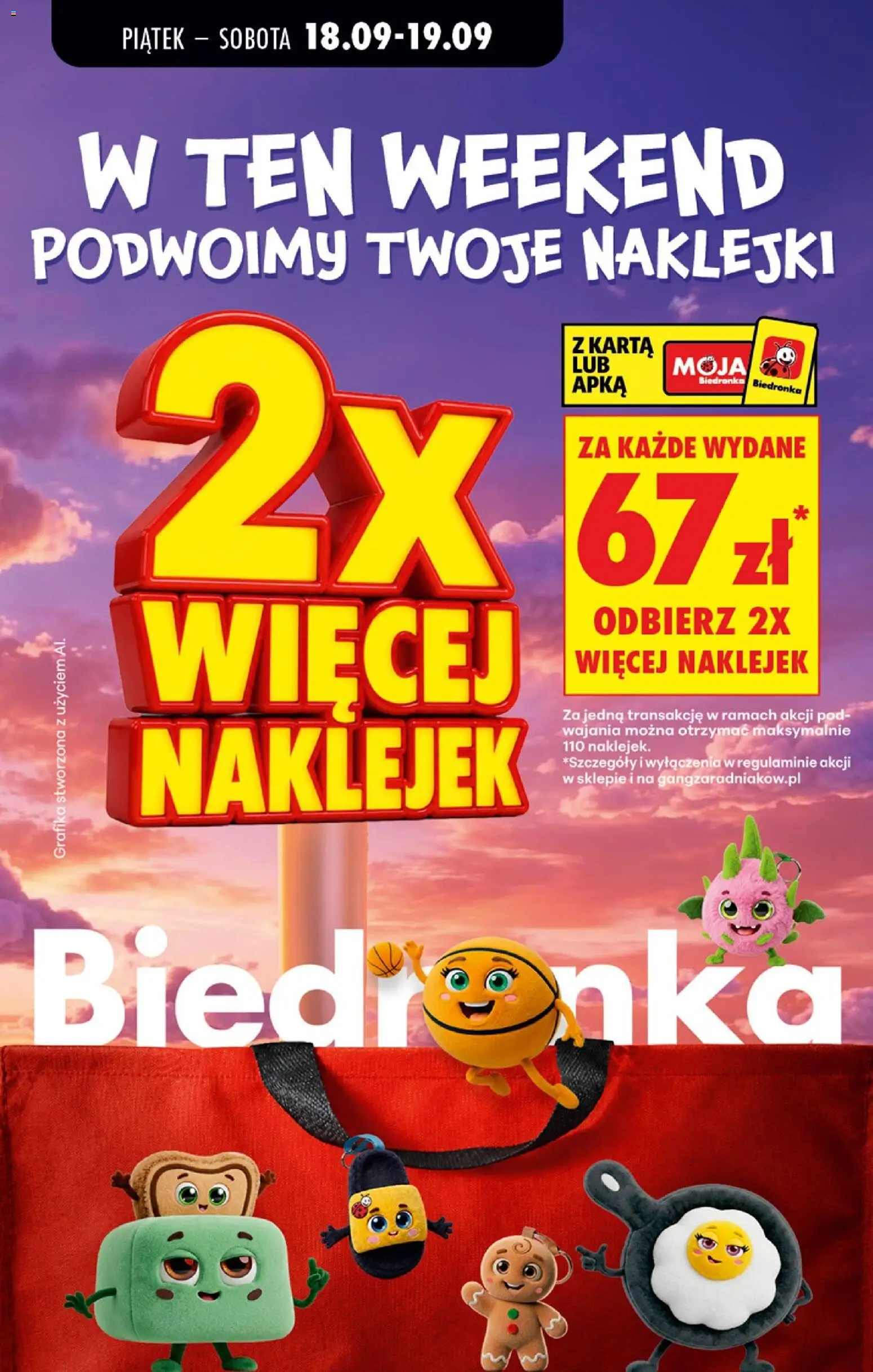 Pogląd gazetki "Biedronka gazetka - Tani weekend" ze sklepu Biedronka ważnej od 18.09.2026