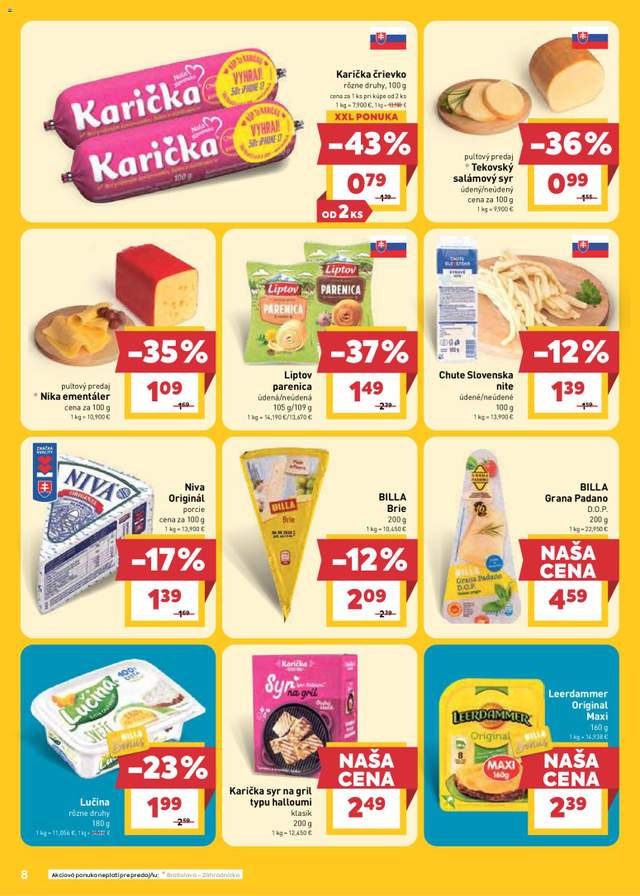 Nový Billa leták od 05.08.