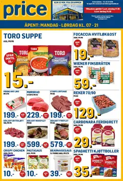 Forhåndsvis Price Lagerbutikk kundeavis fra butikk Price Lagerbutikk gyldig fra 21/10/2026