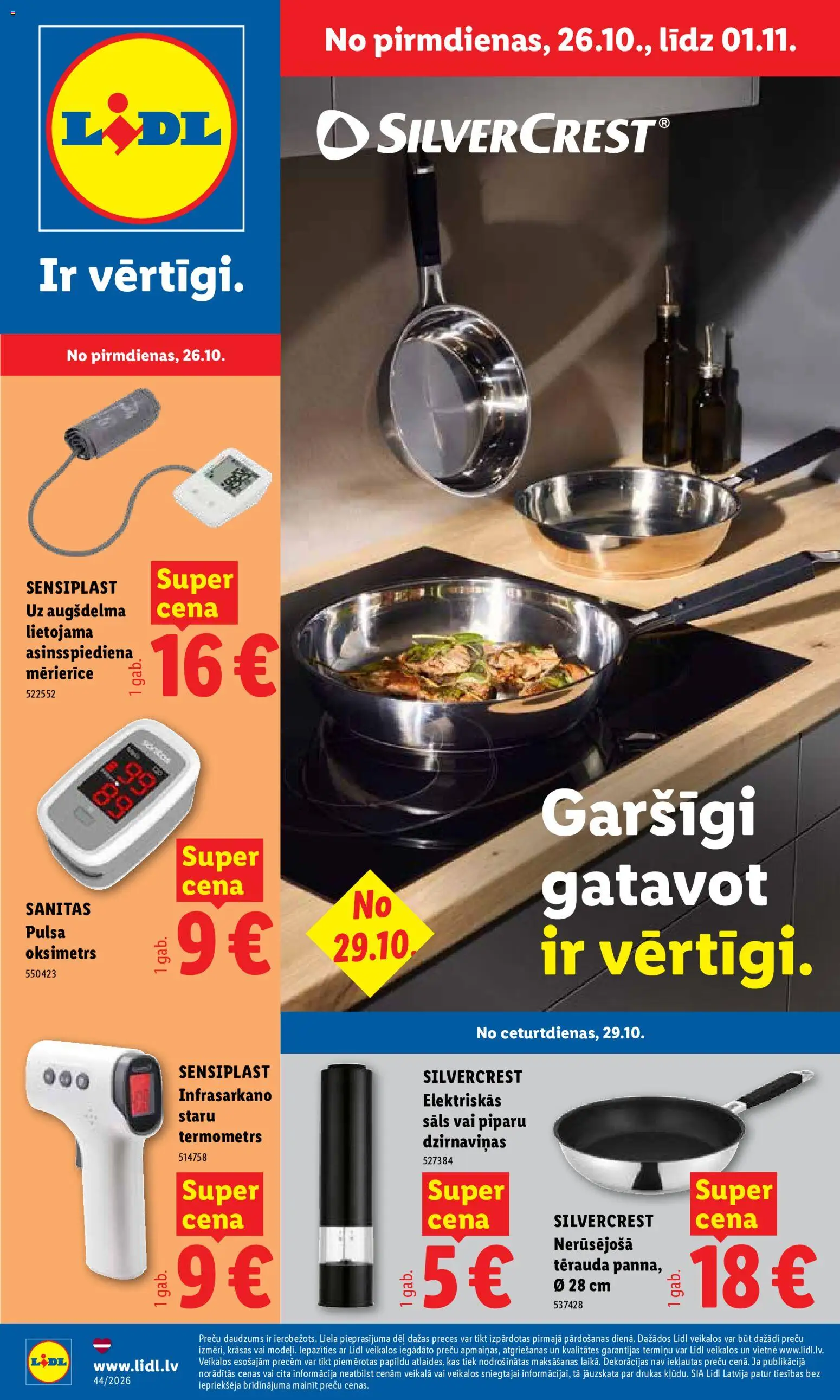 Skatīt Lidl akciju bukletu, derīgs no 26.10.2026.