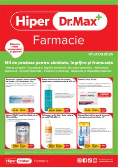 Previzualizarea de cataloage: Dr.Max Dr.Max Catalog Hiper-farmacii valabil de la 01.08.2026