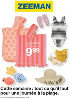 Voorbeeld van Zeeman Publicité van winkel Zeeman geldig vanaf 25/04/2026