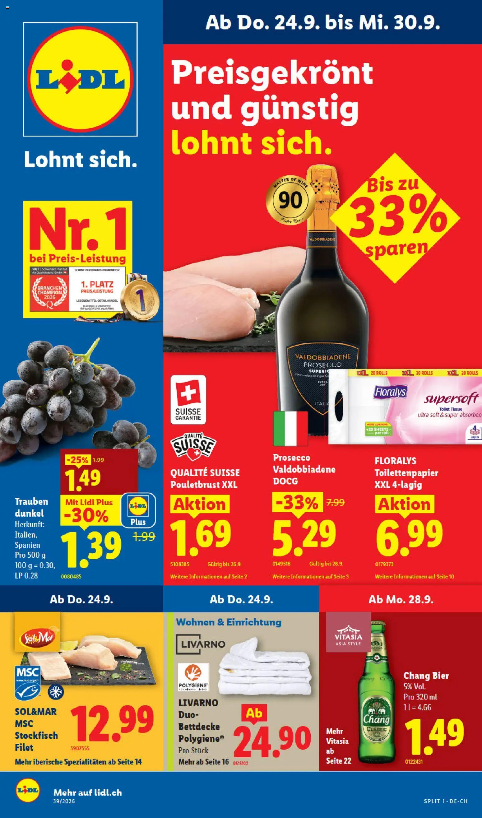 Vorschau des Merkblatts Lidl aktionen vom Shop Lidl gültig von 24.09.2026 bis 30.09.2026