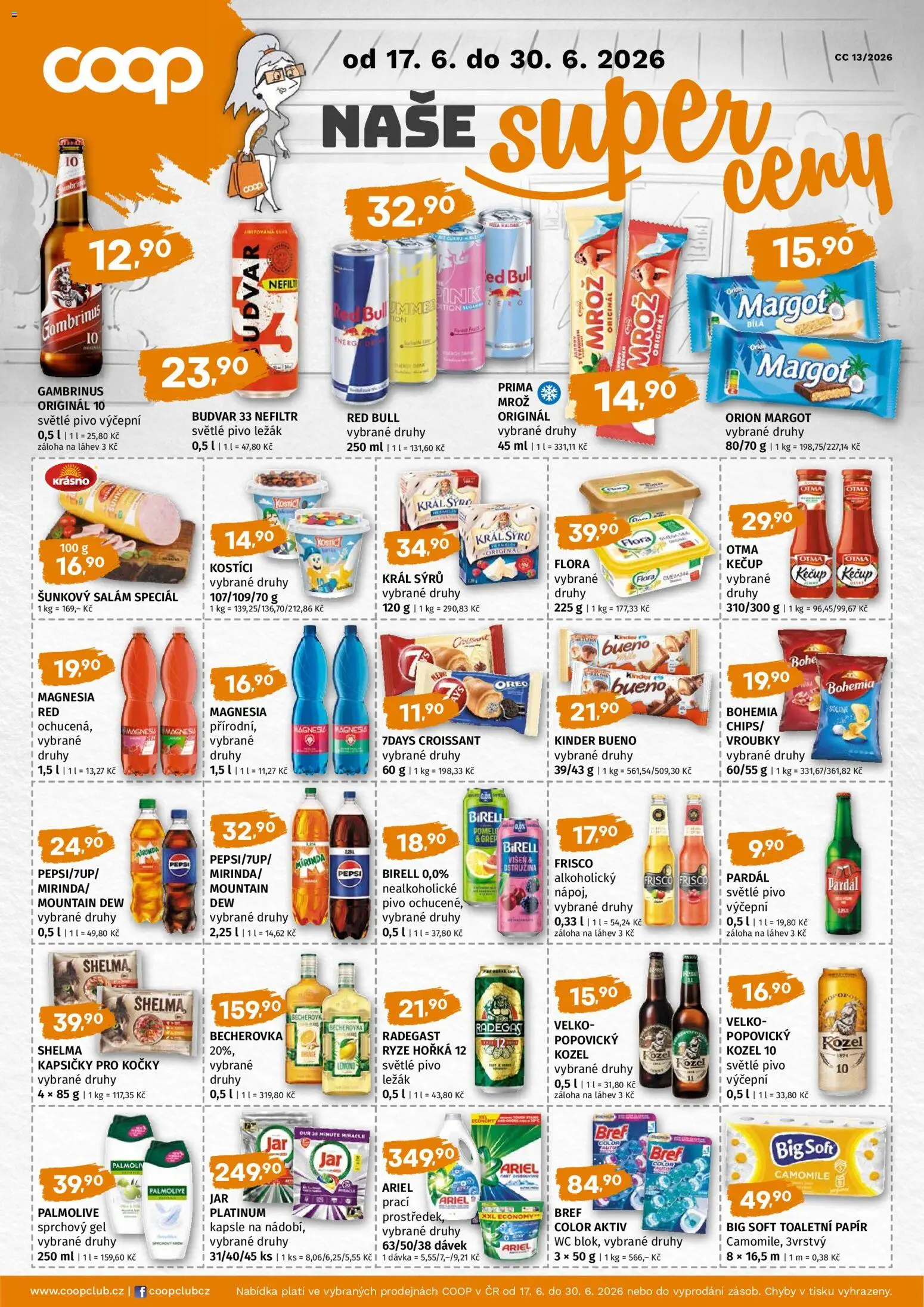 Náhled nabídky: Trefa Trefa leták - COOP naše super ceny platný od 17.06.2026