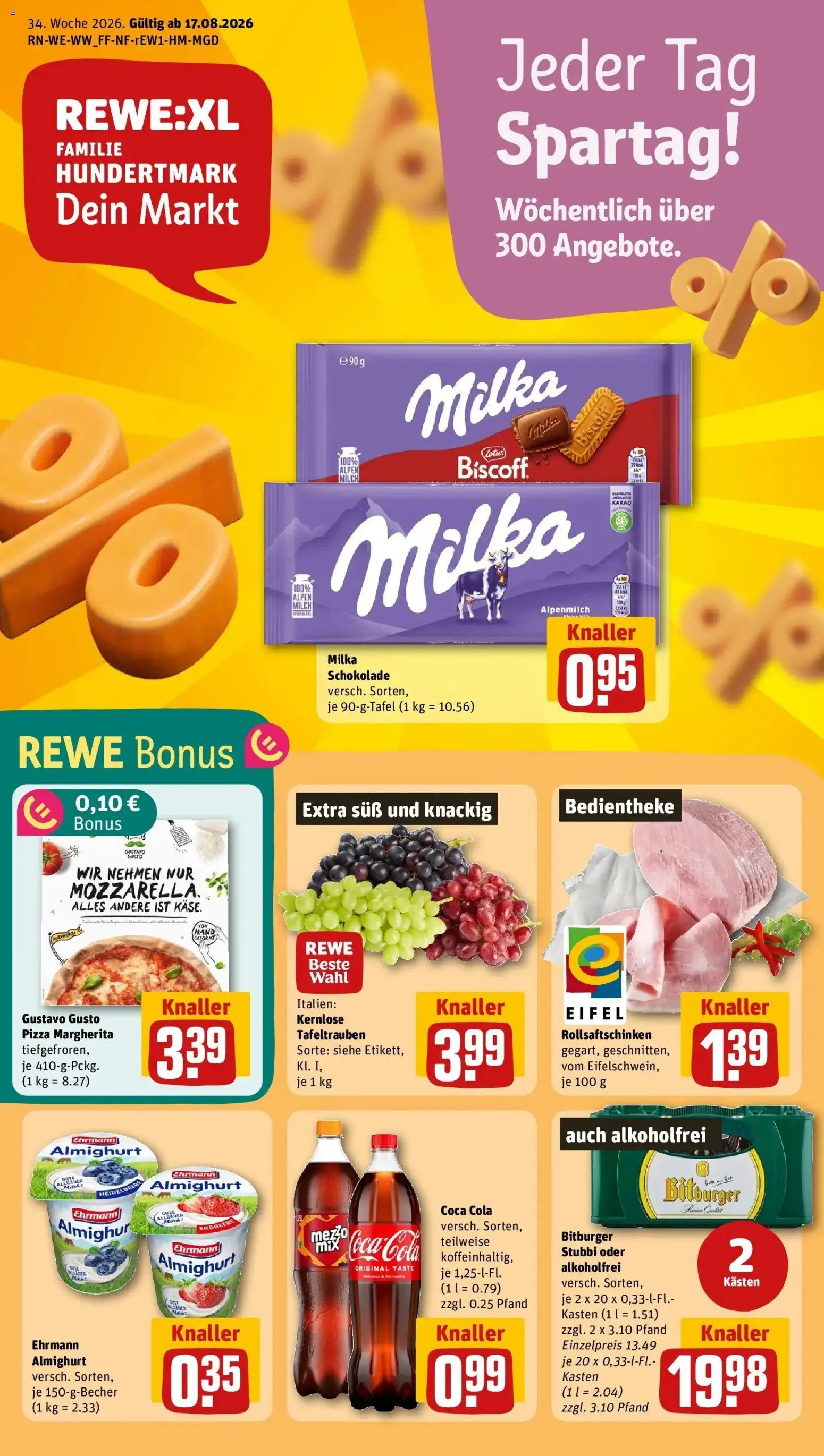 Vorschau von dem Prospekt des Geschäftes Rewe, gültig ab dem 17.08.2026