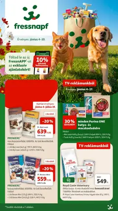 Fressnapf - Fressnapf akciós újság megtekintése, amely érvényes 2026.06.04.-től